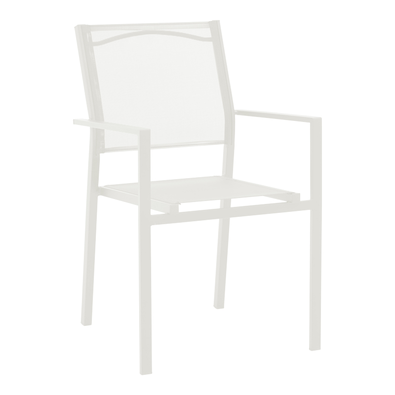 Tavolinë ngrënieje Valor-Confidence B set me 3 pakoworld metal në nuancë të bardhë D60x70cm