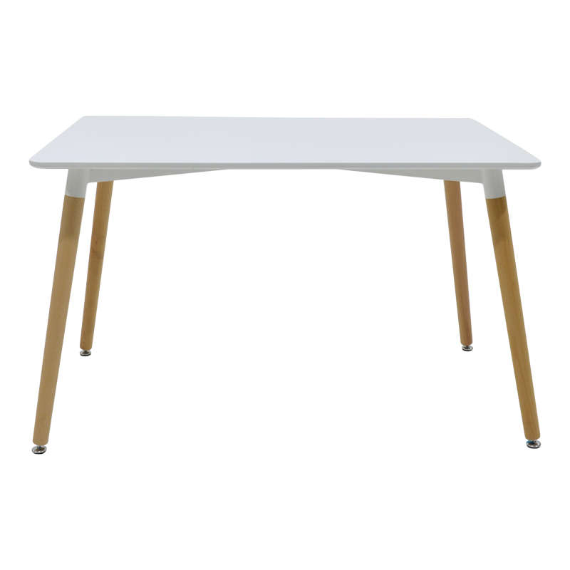 Set tavoline ngrënieje Ezra-Natali pakoworld prej 5 pp-mdf në ngjyrë të bardhë-natyrale 120x80x76cm