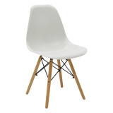 Julita-Balou pakoworld set tavoline ngrënieje me 5 pjesë PP-MDF në ngjyrë të bardhë D100x73cm