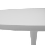Julita-Balou pakoworld set tavoline ngrënieje me 5 pjesë PP-MDF në ngjyrë të bardhë D100x73cm