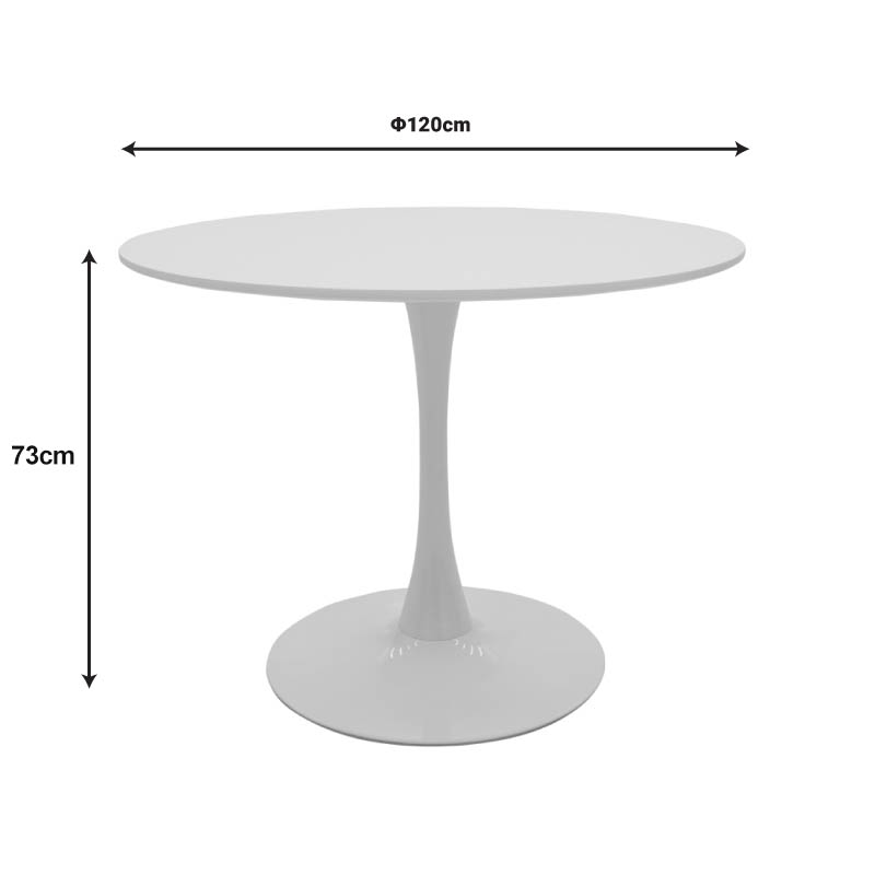 Set tavoline ngrënieje Julita-Balou me 5 copë pakoworld MDF-PP në ngjyrë të zezë-natyrale D120x73cm