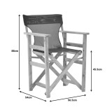 Karrige drejtori Kompa pakoworld, dru masiv ahu, natyral - copë gri Nexus