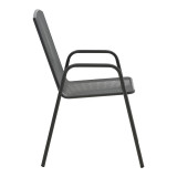 Set ngrënieje Watson-Pomedon pakoworld 3 copë metal në nuancë të zezë