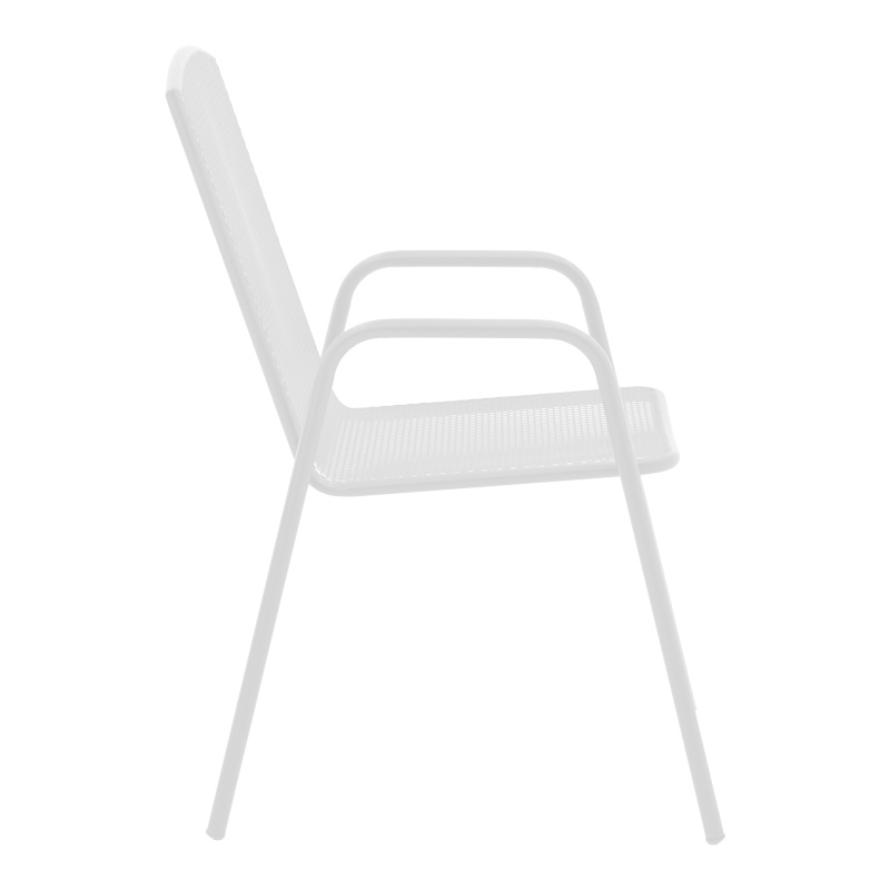Set ngrënieje Watson-Pomedon pakoworld 3 copë metal në nuancë të bardhë
