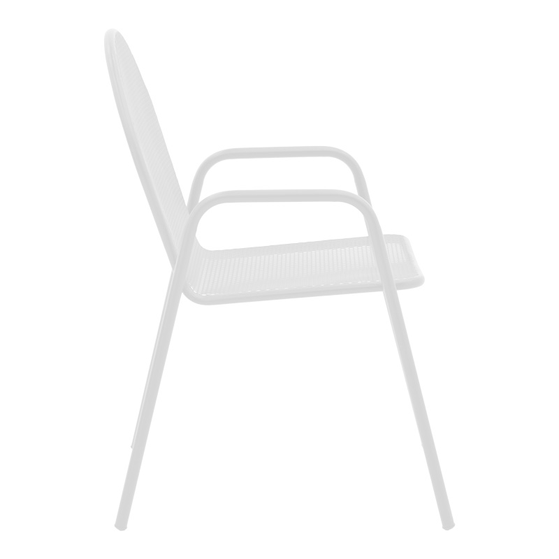 Set ngrënieje Watson-Tarete pakoworld 3 copë metal në nuancë të bardhë