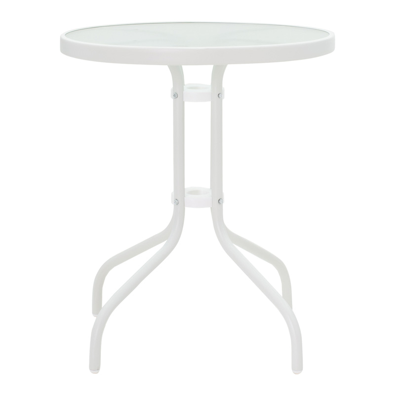 Set ngrënieje Watson-Chari pakoworld 3 copë metal në nuancë të bardhë