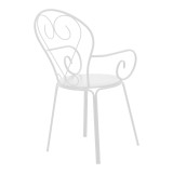 Set ngrënie Watson-Monasty pakoworld 3 copë metal në nuancë të bardhë 70x70x70cm