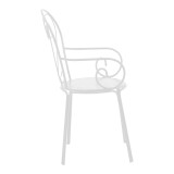 Set ngrënie Watson-Monasty pakoworld 3 copë metal në nuancë të bardhë 70x70x70cm
