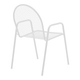 Set ngrënieje Watson-Tarete pakoworld 3 copë metal në nuancë të bardhë 70x70x70cm