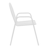 Set ngrënieje Watson-Tarete pakoworld 3 copë metal në nuancë të bardhë 70x70x70cm