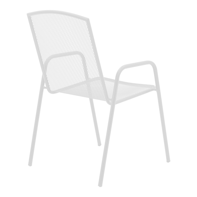 Set ngrënie Watson-Pomedon pakoworld 3 copë metal në nuancë të bardhë 70x70x70cm