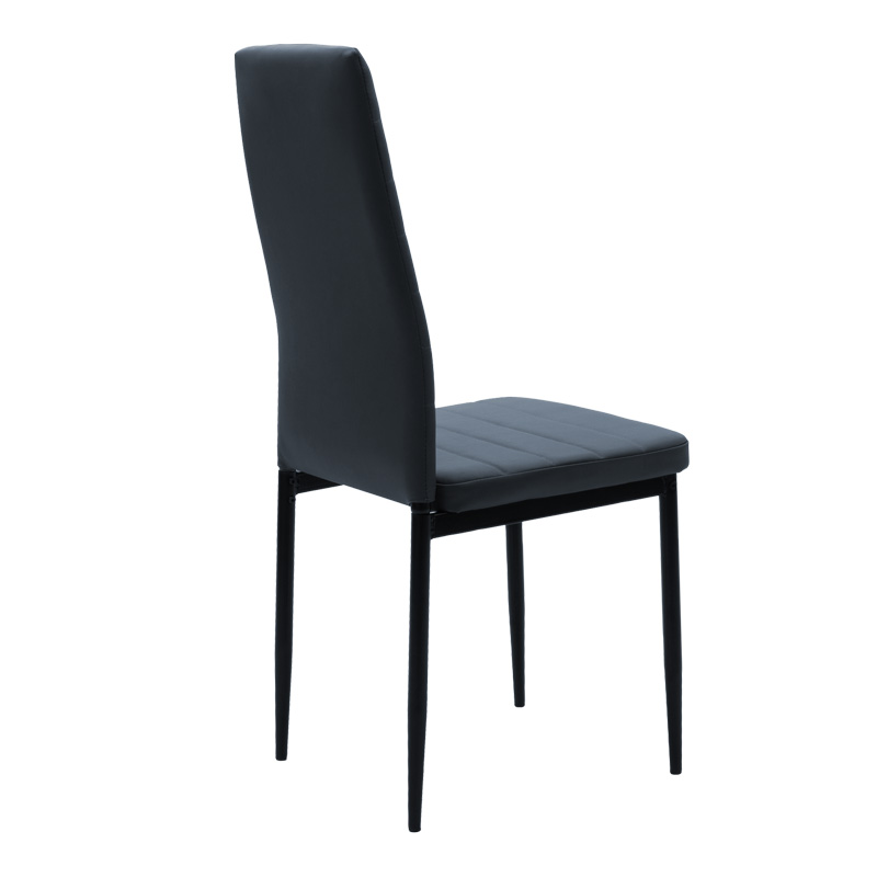 Set tavoline ngrënieje prej 5 copësh Natali-Parker pakoworld mdf në ngjyrë të zezë-natyrale 120x80x76cm