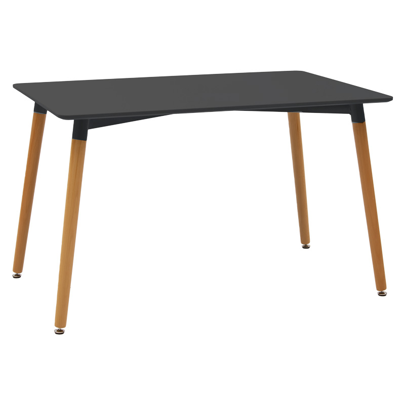 Set tavoline ngrënieje prej 5 copësh Natali-Parker pakoworld mdf në ngjyrë të zezë-natyrale 120x80x76cm