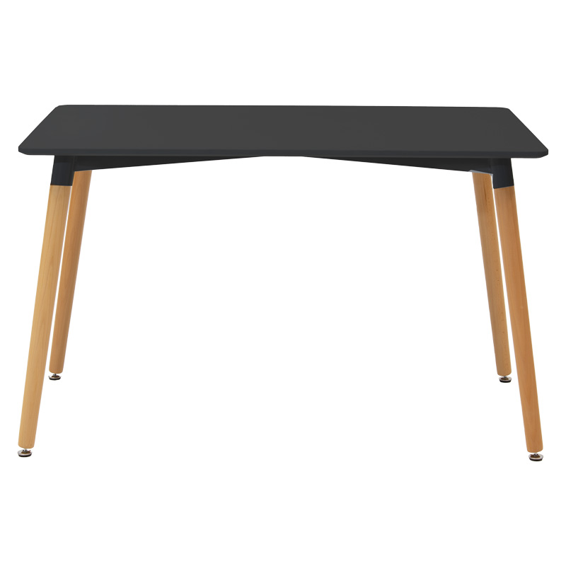 Set tavoline ngrënieje prej 5 copësh Natali-Parker pakoworld mdf në ngjyrë të zezë-natyrale 120x80x76cm