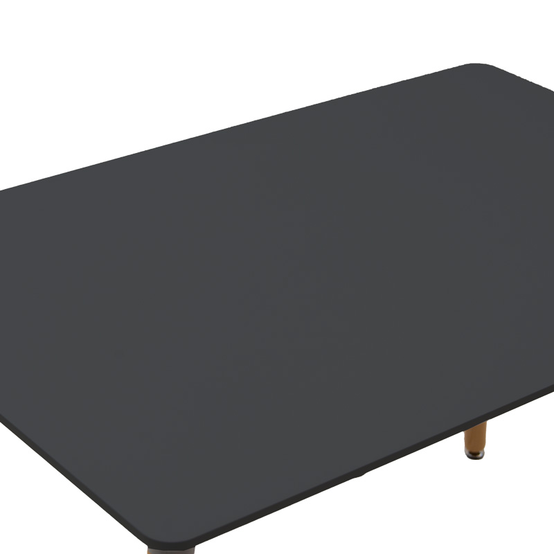 Set tavoline ngrënieje prej 5 copësh Natali-Parker pakoworld mdf në ngjyrë të zezë-natyrale 120x80x76cm