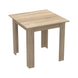 Set tavoline ngrënieje 3 copë Manka-Parker pakoworld madf në ngjyrë të zezë-sonoma 80x80x77cm