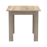 Set tavoline ngrënieje 3 copë Manka-Parker pakoworld madf në ngjyrë të zezë-sonoma 80x80x77cm