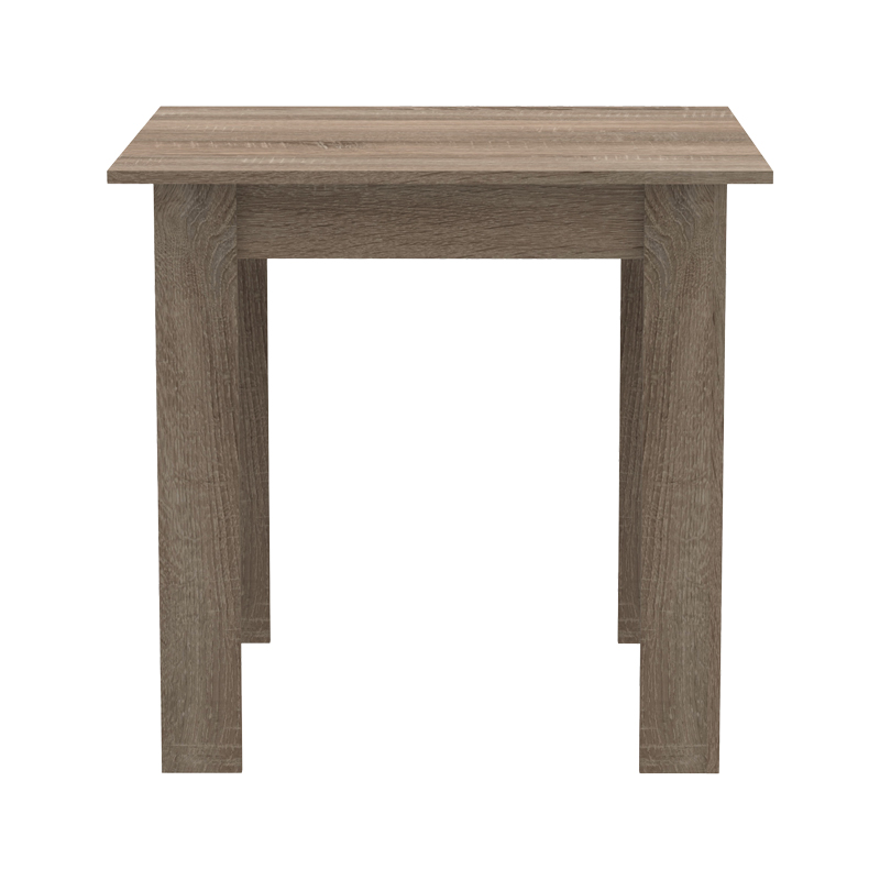 Set tavoline ngrënieje 3 copë Manka Ι -Gaston pakoworld në ngjyrë sonoma truffle-e zezë 80x80x77cm