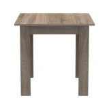 Set tavoline ngrënieje 3 copë Manka Ι -Gaston pakoworld në ngjyrë sonoma truffle-e zezë 80x80x77cm