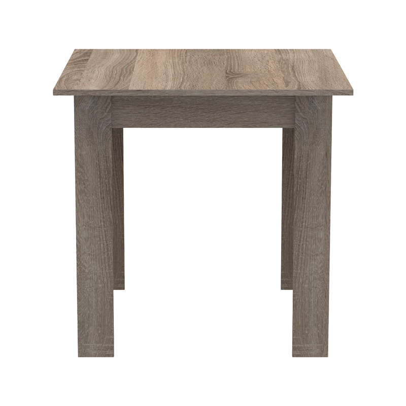 Set tavoline ngrënieje 3 copë Manka Ι -Gaston pakoworld në ngjyrë sonoma truffle-e zezë 80x80x77cm