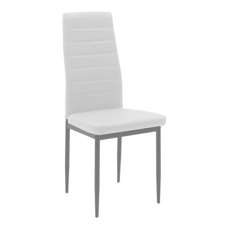 Tavolinë ngrënieje Natali-Parker pakoworld set me 5 copë MDF këmbë të bardha-natyrale 120x80x76cm