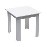Set tavoline ngrënieje me 3 pjesë Manka-Gaston pakoworld në ngjyrë të bardhë 80x80x77cm