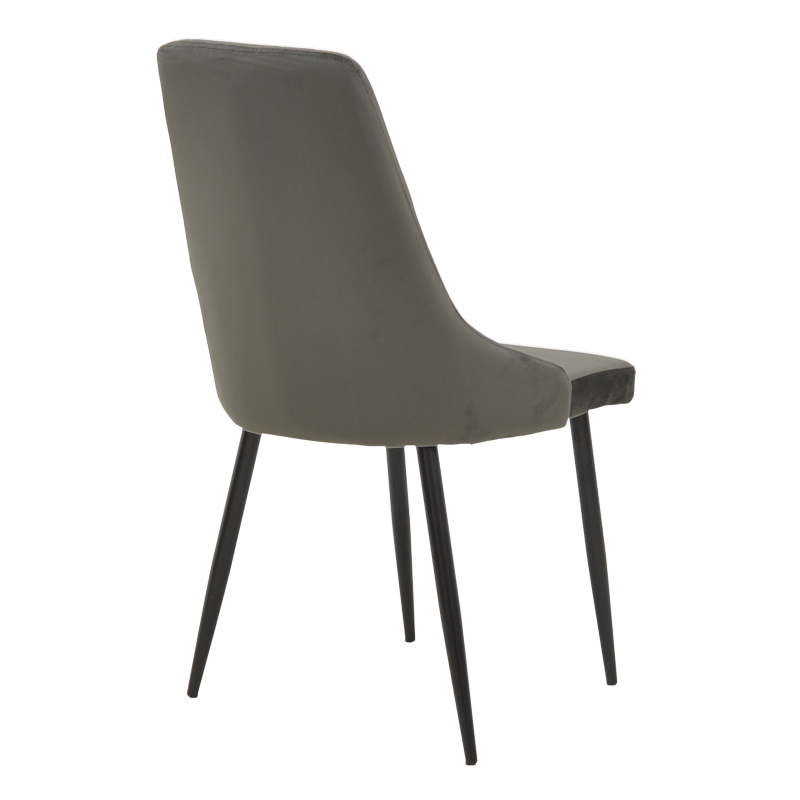 Set ngrënieje Azori-Gustas pakoworld 5 copë mermer i bardhë-antracit 120x80x76cm