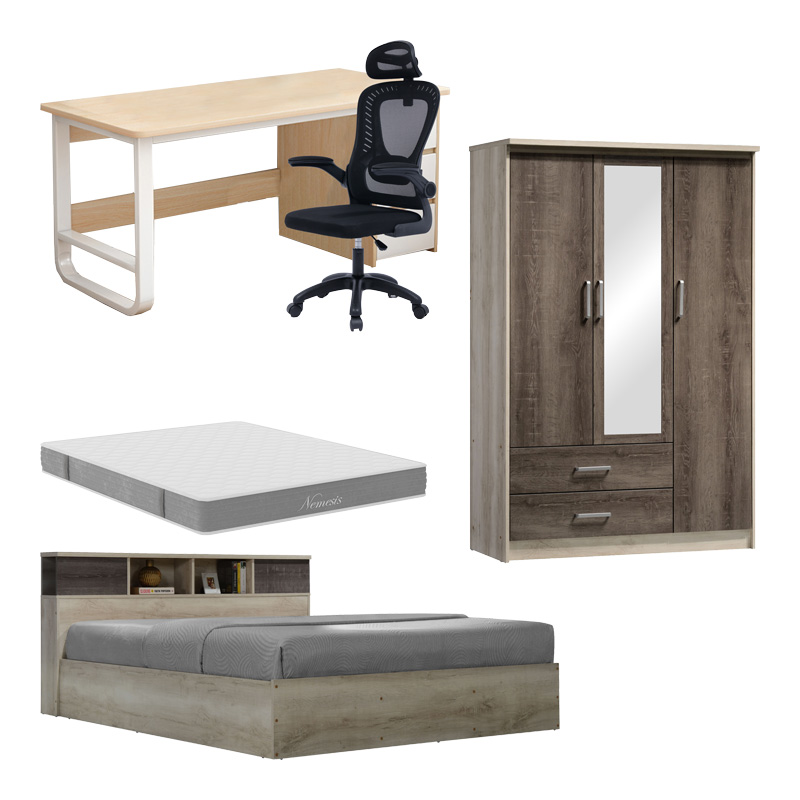 Paketë mobiljesh studentore Repose pakoworld set me 5 copë