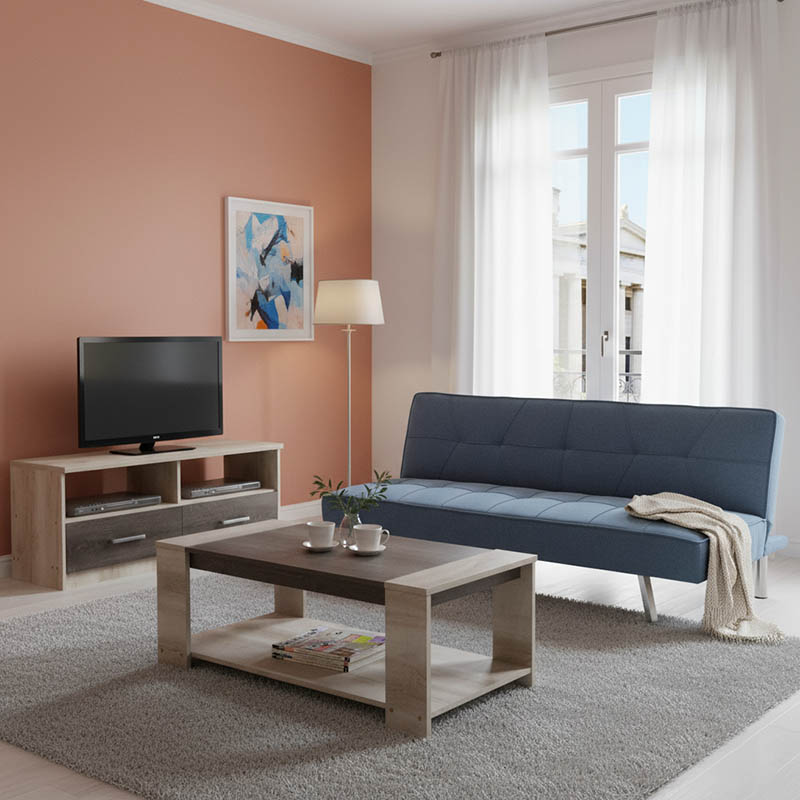 Paketë mobiljesh për dhomën e ndenjes së studentëve Piose pakoworld set me 3 copë