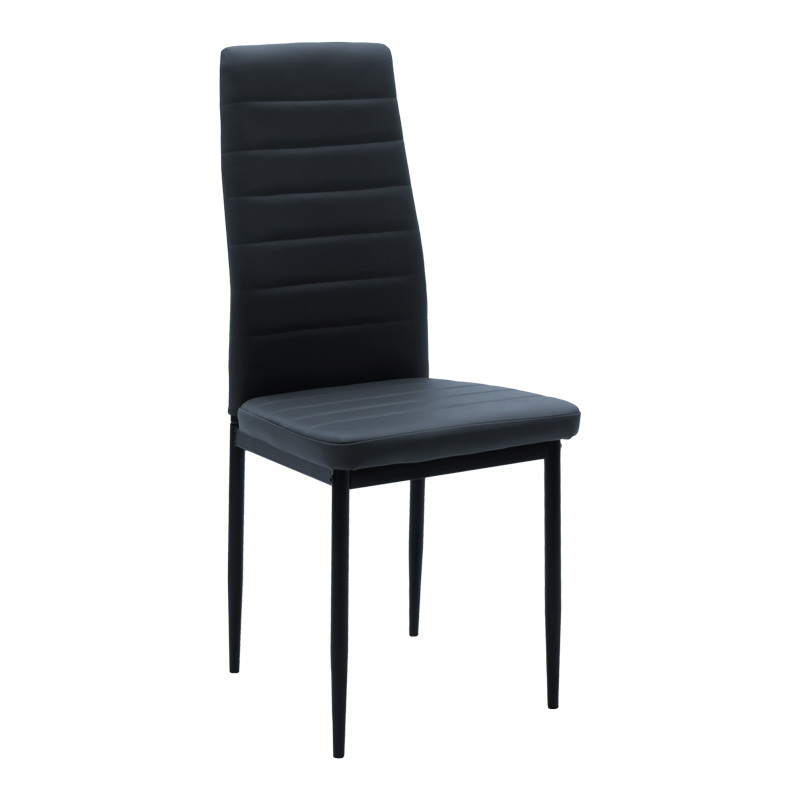 Tavolinë ngrënieje Balou-Parker pakoworld set me 5 copë e zezë-antracit D120x73cm