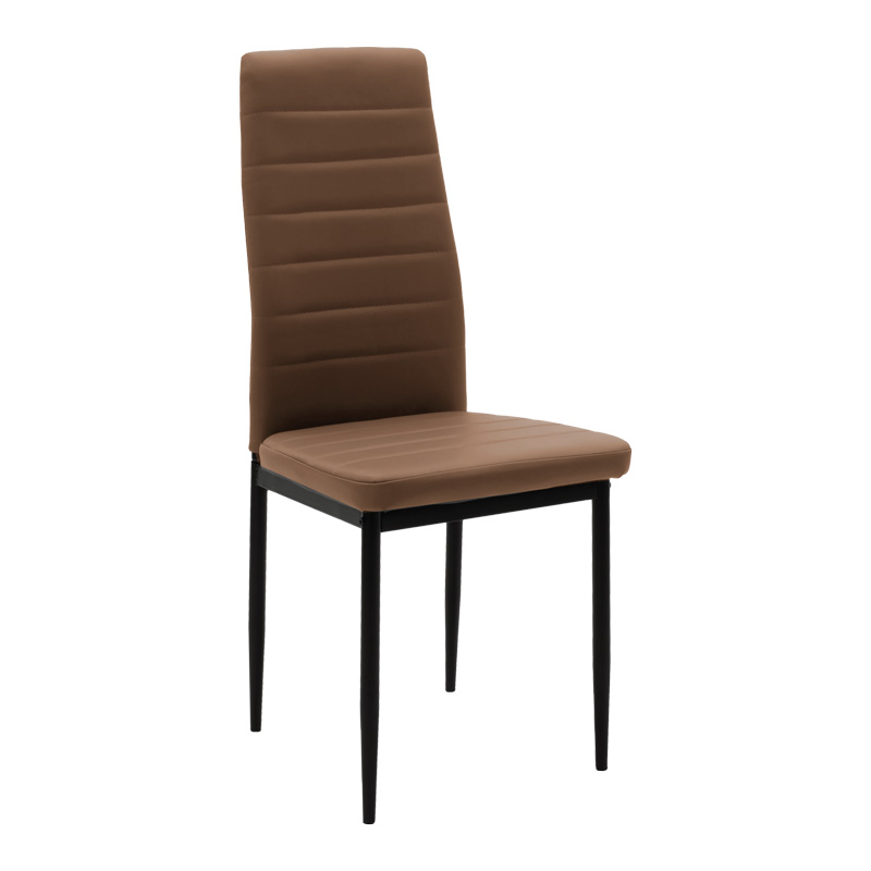 Set tavoline ngrënieje Balou-Parker pakoworld me 5 copë të zezë-kafe D120x73cm