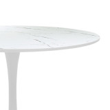 Tavolinë ngrënieje Balou-Parker pakoworld set me 5 copë e bardhë D100x73cm