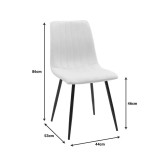 Tavolinë ngrënieje Balou-Noor pakoworld set prej 5 MDF e zezë-gri D120x73cm