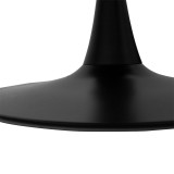 Set tavoline ngrënieje Bella-Balou pakoworld 5 copë MDF e zezë-kadife antracit D120x73cm