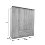 Set dhome gjumi Olympus Sonoma me krevat 120x200cm Set me 4 copë