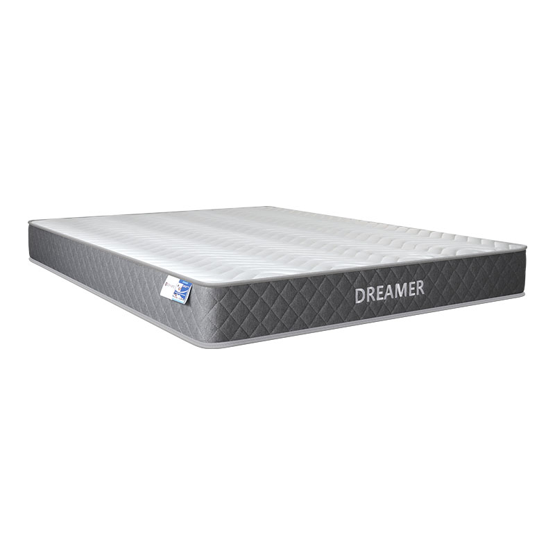 Krevat me dyshek Mago-Dreamer pakoworld pu gri 150x200cm