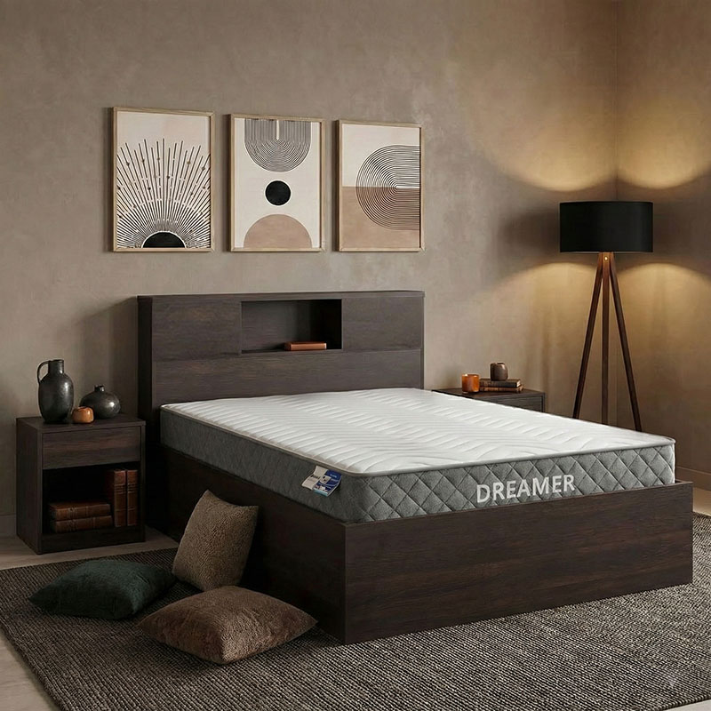 Krevat me dyshek Olympus-Dreamer pakoworld wenge 120x200cm