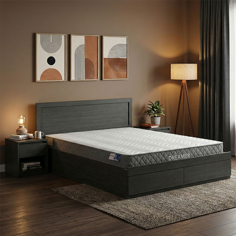 Shtrat me sirtar dhe dyshek Olympus-Dreamer pakoworld wenge 150x200cm