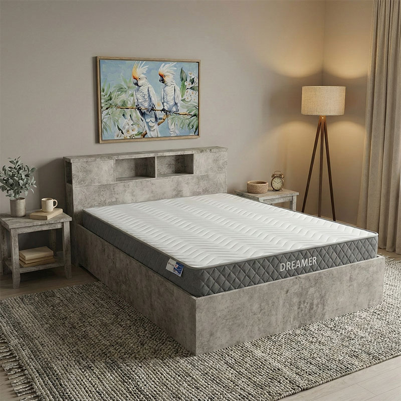 Shtrat me dyshek Olympus-Dreamer pakoworld antracit antik 160x200cm