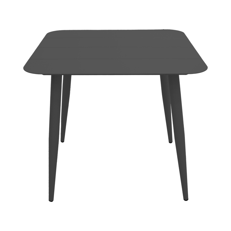 Set ngrënieje Heven Vista pakoworld set me 5 pjesë alumini i zi 80x80x72cm