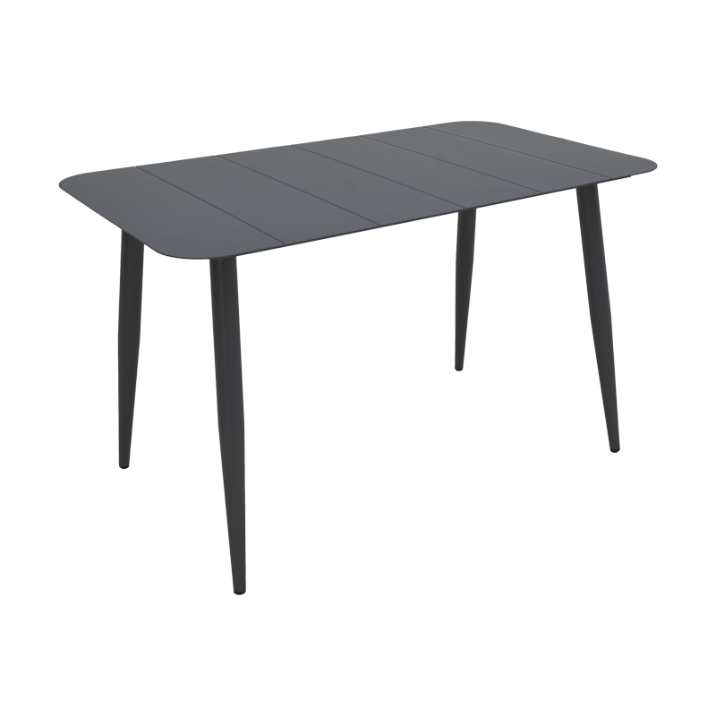 Set ngrënieje Heven Vista pakoworld set me 5 pjesë alumini i zi 120x70x72cm