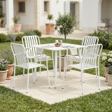 Set ngrënieje Heven Vista pakoworld set me 5 pjesë alumini i zi 80x80x72cm