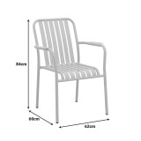 Set ngrënieje Heven Vista pakoworld set prej 5 copësh alumin antracit 150x80x72cm