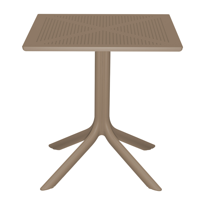 Tavolinë ngrënieje Groovy Zoi pakoworld 3 copë PP kapuçino 60x60x76cm