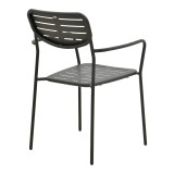 Moraja Deraby pakoworld set prej 5 copësh metal i zi 140x80x72cm