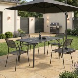 Moraja Federal pakoworld set prej 5 copësh metal i zi 140x80x72cm