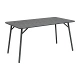 Moraja Deraby Ι pakoworld set prej 5 copash metal i zi 140x80x72cm