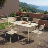Moraja Federal pakoworld set prej 5 copësh metal krem 140x80x72cm