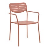Moraja Deraby pakoworld set prej 5 copësh metal terrakote 140x80x72cm