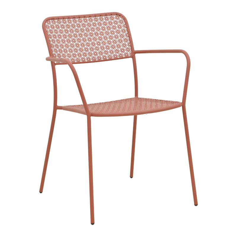 Set Moraja Federal pakoworld me 5 pjesë metal terrakotë 140x80x72cm